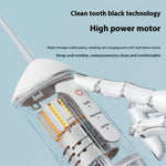 Nuevo limpiador eléctrico bucal portátil con irrigador dental de mano, alta frecuencia de pulsos, limpieza profunda, alta presión de agua, tanque de agua grande, 3 modos de limpieza, 4 boquillas, recargable por USB, inicio con un solo toque, impermeable I