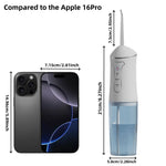 Nuevo limpiador eléctrico bucal portátil con irrigador dental de mano, alta frecuencia de pulsos, limpieza profunda, alta presión de agua, tanque de agua grande, 3 modos de limpieza, 4 boquillas, recargable por USB, inicio con un solo toque, impermeable I