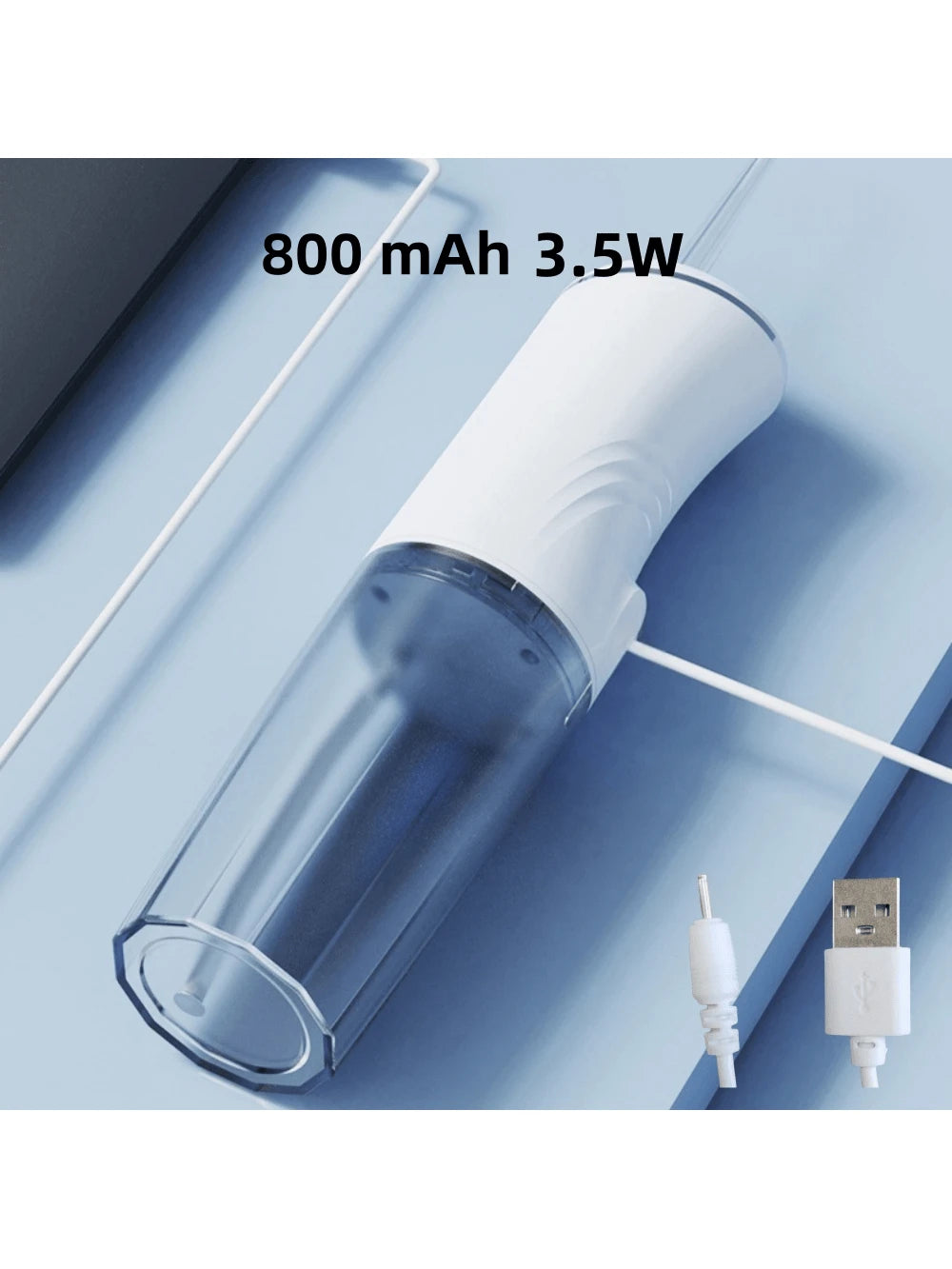 Nuevo limpiador eléctrico bucal portátil con irrigador dental de mano, alta frecuencia de pulsos, limpieza profunda, alta presión de agua, tanque de agua grande, 3 modos de limpieza, 4 boquillas, recargable por USB, inicio con un solo toque, impermeable I