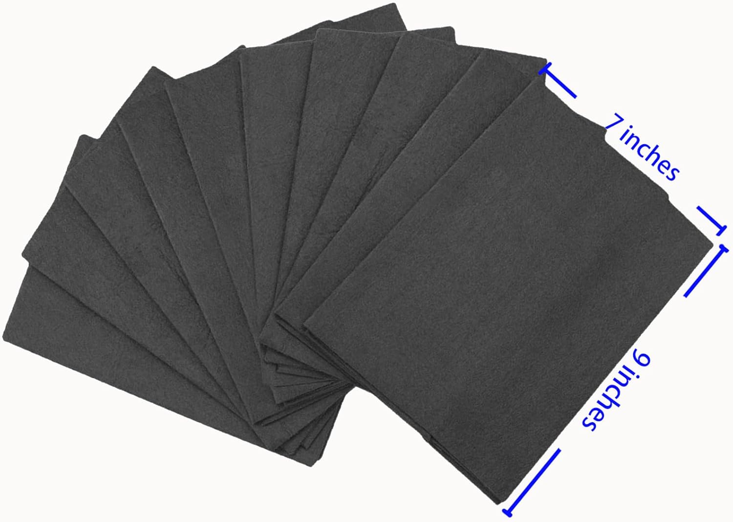 BOOLUU - 5 paños mágicos reales de 9 x 7 pulgadas, paño de limpieza mágico grueso de microfibra para espejo, vidrio, ventanas y coches