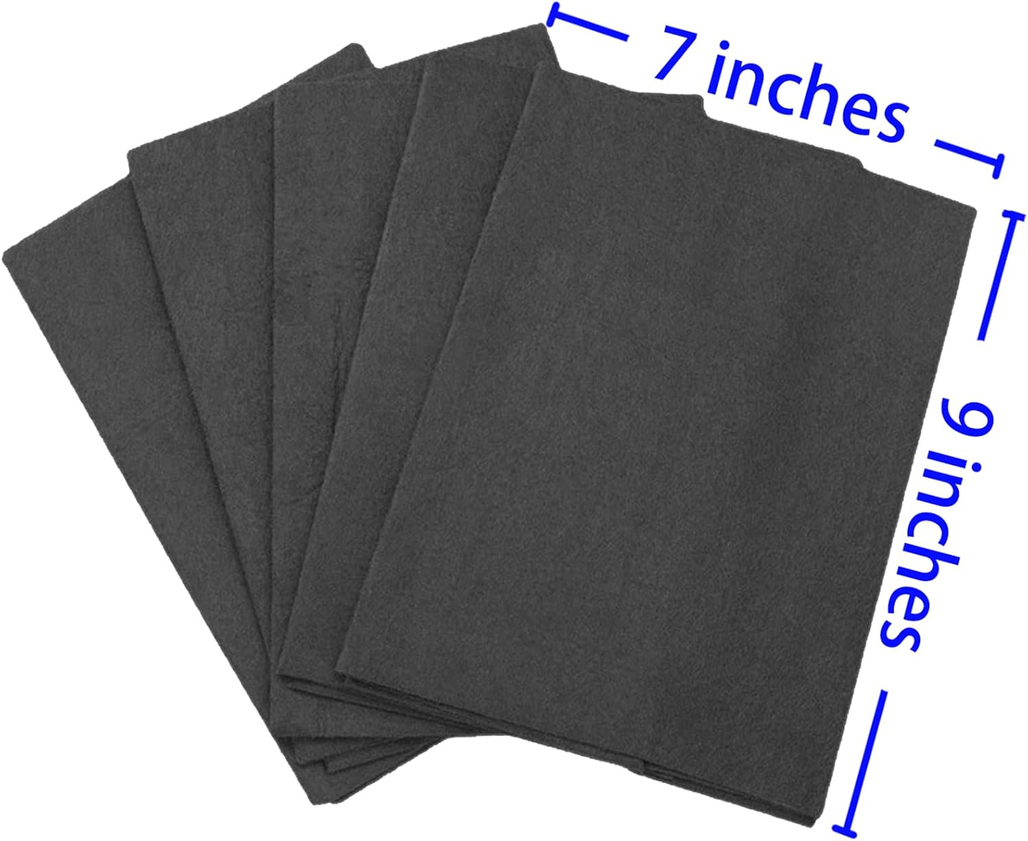 BOOLUU - 5 paños mágicos reales de 9 x 7 pulgadas, paño de limpieza mágico grueso de microfibra para espejo, vidrio, ventanas y coches