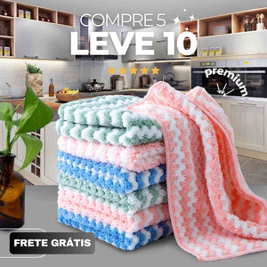(Compre 5 Leve 10) Panos Mágicos® - Limpeza Perfeita Premium Chef Atoalhado - Brinde Exclusivo 🏆