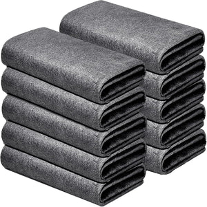 BOOLUU - 5 paños mágicos reales de 9 x 7 pulgadas, paño de limpieza mágico grueso de microfibra para espejo, vidrio, ventanas y coches