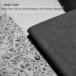 BOOLUU - 5 paños mágicos reales de 9 x 7 pulgadas, paño de limpieza mágico grueso de microfibra para espejo, vidrio, ventanas y coches
