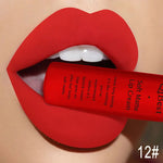QIBEST Brand 34 Colors Waterproof Matte Nude Lipstick Lipkit Pigment Dark Red Black Long Lasting Lip Gloss Women Makeup Lipgloss