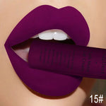 QIBEST Brand 34 Colors Waterproof Matte Nude Lipstick Lipkit Pigment Dark Red Black Long Lasting Lip Gloss Women Makeup Lipgloss