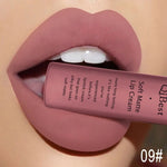 QIBEST Brand 34 Colors Waterproof Matte Nude Lipstick Lipkit Pigment Dark Red Black Long Lasting Lip Gloss Women Makeup Lipgloss