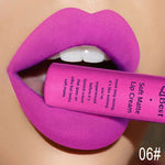 QIBEST Brand 34 Colors Waterproof Matte Nude Lipstick Lipkit Pigment Dark Red Black Long Lasting Lip Gloss Women Makeup Lipgloss