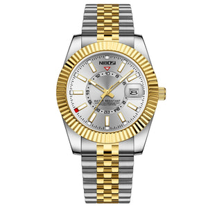 Reloj de buceo NIBOSI de lujo a la moda para hombre, reloj de fecha resistente al agua 30ATM, relojes deportivos, reloj de pulsera de cuarzo para hombre, reloj Masculino