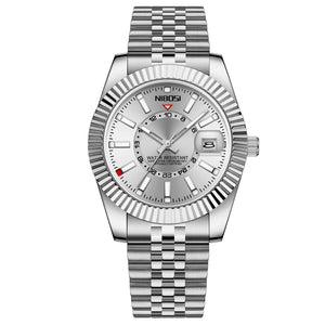 Reloj de buceo NIBOSI de lujo a la moda para hombre, reloj de fecha resistente al agua 30ATM, relojes deportivos, reloj de pulsera de cuarzo para hombre, reloj Masculino