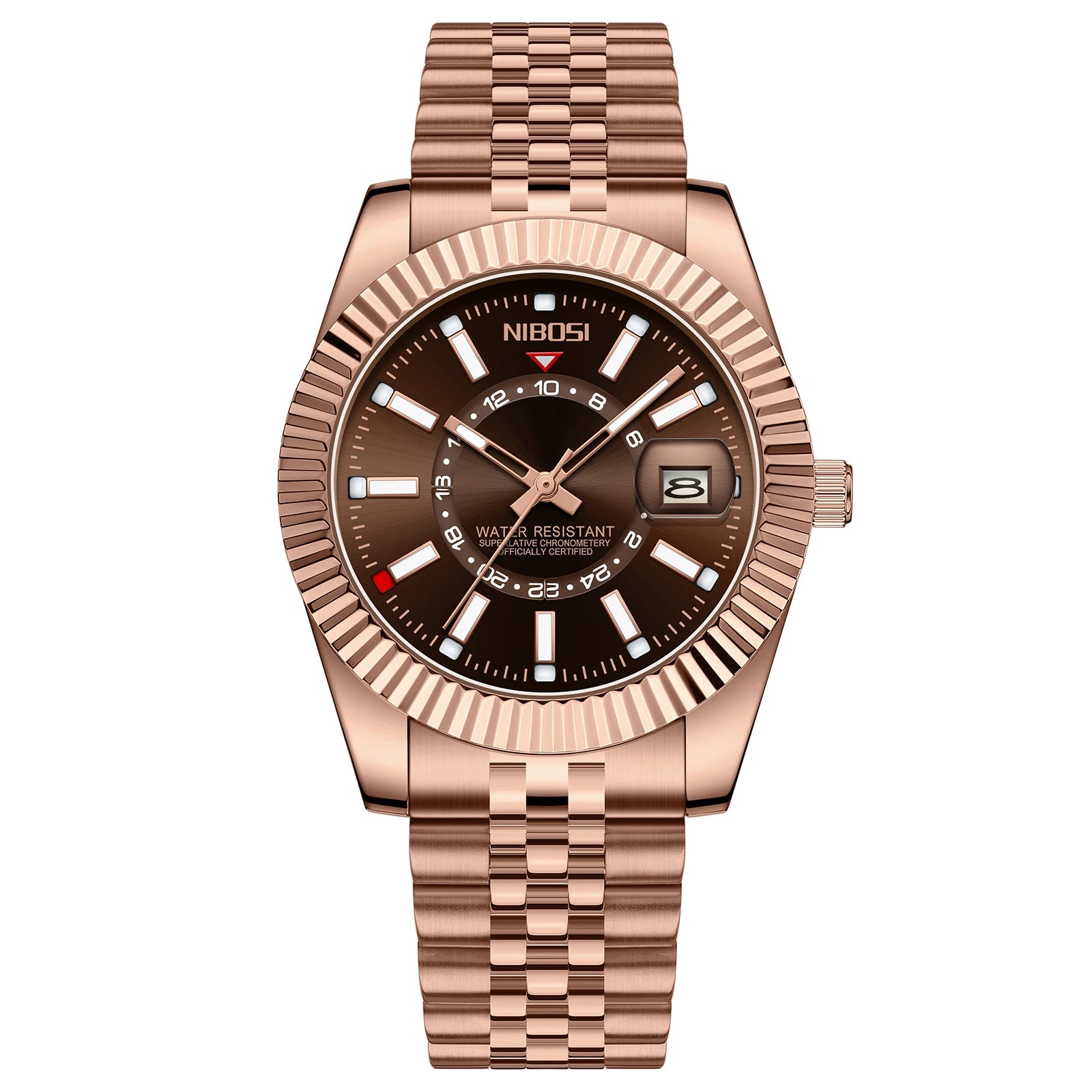 Reloj de buceo NIBOSI de lujo a la moda para hombre, reloj de fecha resistente al agua 30ATM, relojes deportivos, reloj de pulsera de cuarzo para hombre, reloj Masculino